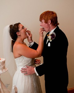 sharing cake