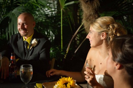 Bride,Groom,Maid of Honor,Wedding Dress,Tuxedo,Flowers