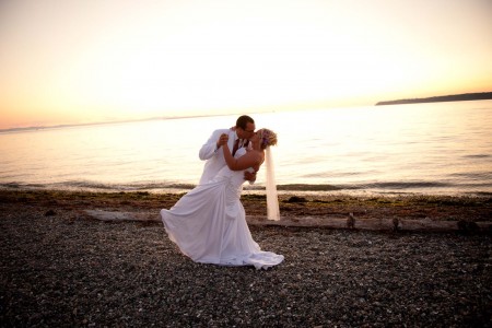 sunset kiss