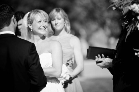 bride, groom, ceremony, outdoors