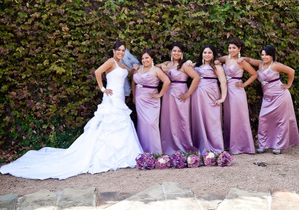 Bride,Maid of Honor,Bridesmaids,Wedding Dress,Bridesmaid dress,Flowers