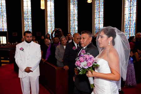 Bride,Groom,Parents,Guests,Wedding Dress,Tuxedo,Flowers