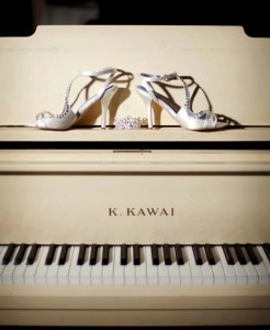 on piano