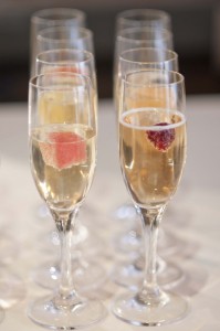 champagne glasses