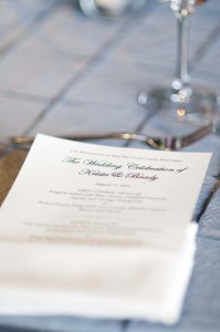 menu tucked