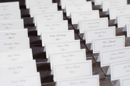 white placecards